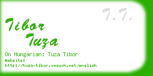 tibor tuza business card